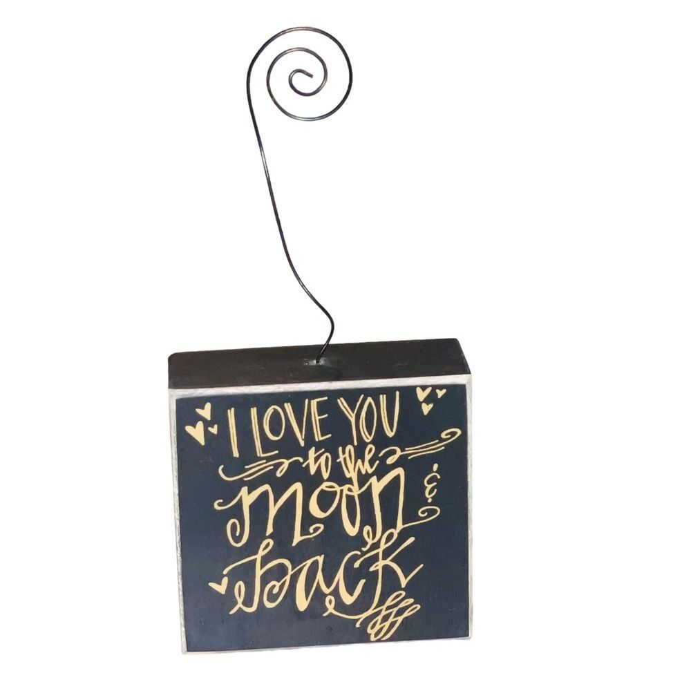10/$25🦋 Francescas Black & Gold Love You To The Moon & Back Picture Holder